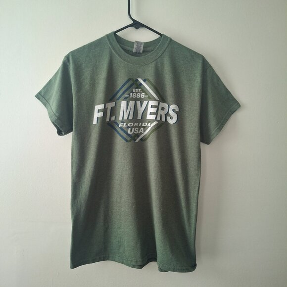 T Shirt Ft Fort Meyers FL Florida Gildan Heavy Cotton Blend Adult Size M Medium - Picture 2 of 7